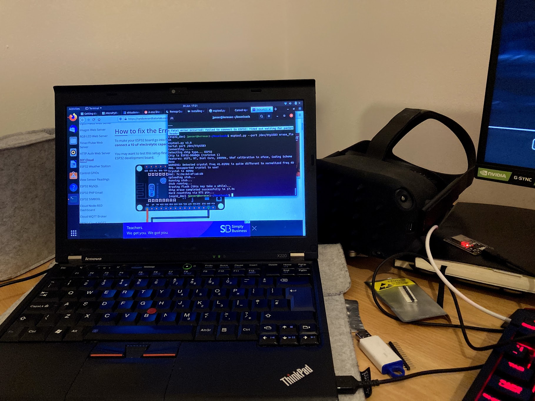 installing micropython on an esp32